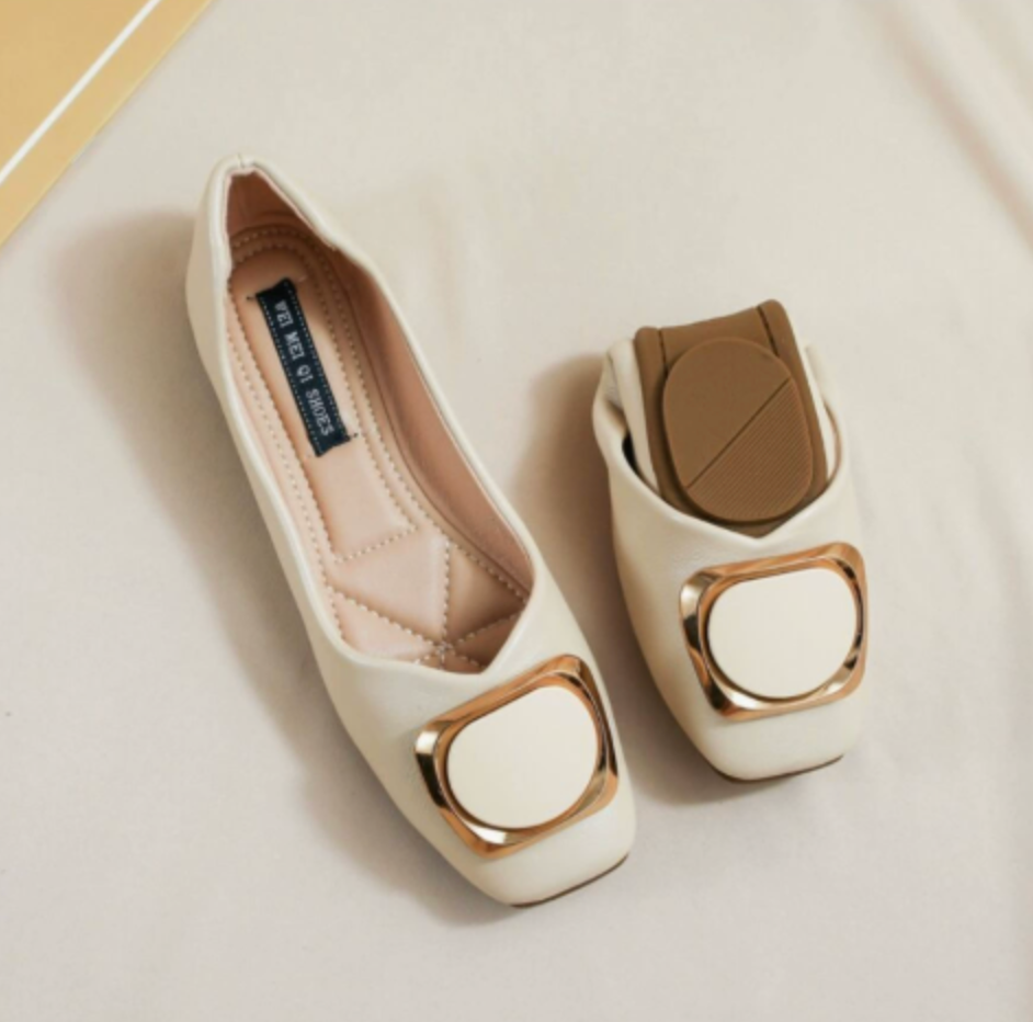 Women’s Elegant Flat Shoes – Stylish Spring Casual Slip-On Flats for Everyday Comfort