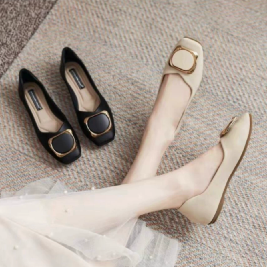 Women’s Elegant Flat Shoes – Stylish Spring Casual Slip-On Flats for Everyday Comfort
