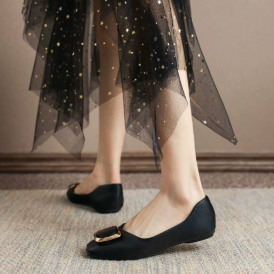 Women’s Elegant Flat Shoes – Stylish Spring Casual Slip-On Flats for Everyday Comfort