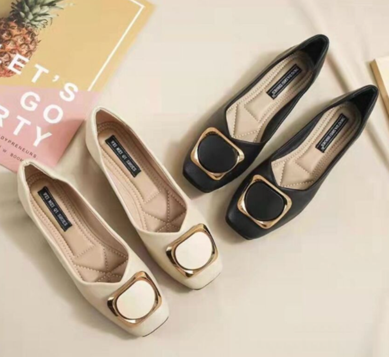 Women’s Elegant Flat Shoes – Stylish Spring Casual Slip-On Flats for Everyday Comfort