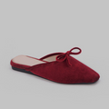 Women’s Elegant Bow Flat Slides – Chic Square-Toe Slip-On Shoes for Everyday Style